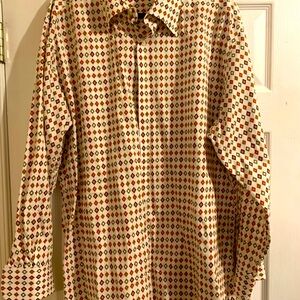 PSUDO Mens long sleeve button up shirt